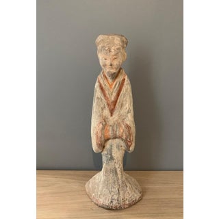 Terracotta sculpture of a court lady, Han Dynasty, 206 BC-220 AD, Mingqi, China, Archaeology For Sale