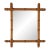 Antique French Faux Bamboo Carved Mirror For Sale