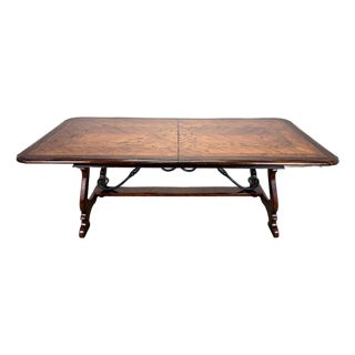 Theodore Alexander Castle Bromwich English Style Extendable Dining Table With 2 Leaves For Sale