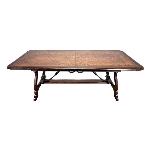 Theodore Alexander Castle Bromwich English Style Extendable Dining Table With 2 Leaves For Sale