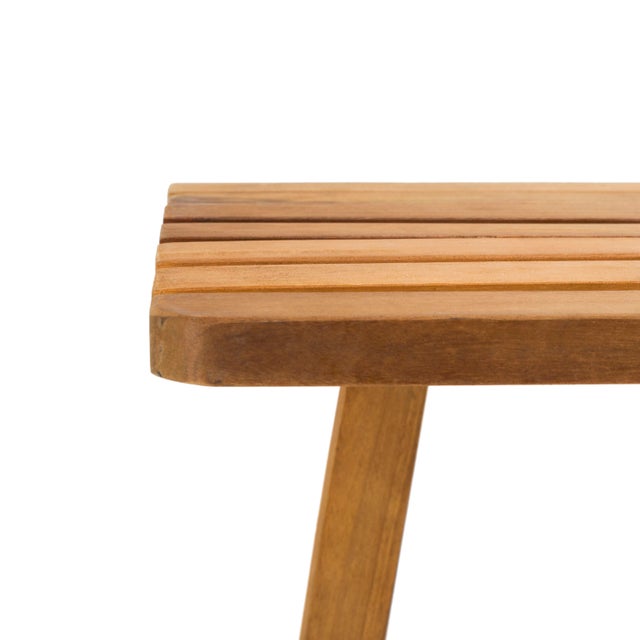 Ecru Outdoor Balcony Table in Natural For Sale - Image 8 of 11