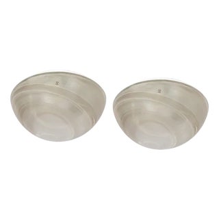 Large Glass Flushmount attributed to Peill & Putzler, Germany, 1970s For Sale