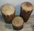 Wood Collection of Four Wood and Leather Drums For Sale - Image 7 of 7