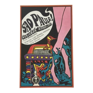 1970s Vintage "Sao Paulo, Sociedad Anonima" Print of Cuban Poster for Brazilian Film For Sale