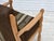 Danish Armchair in Striped Furniture Wool and Carved Oak Wood, 1970s For Sale - Image 14 of 17