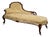 19th Century Antique English Mahogany Chaise Longue with Buttoned Upholstery For Sale