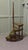 Spiral Library Steps with Tooled Green Leather Treads A good set of French Library Steps, with brass topped hand hold, the...