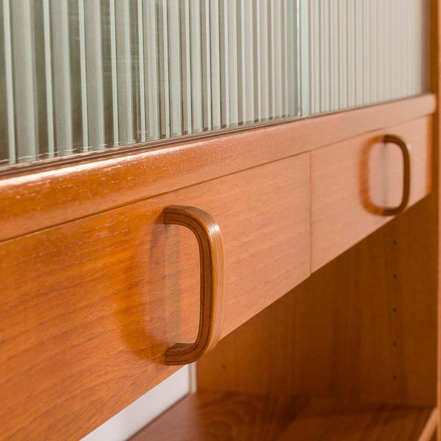 Free-Standing Wall Unit with Desk by Bertil Fridhagen for Bodafors, Sweden, 1960s For Sale - Image 11 of 18