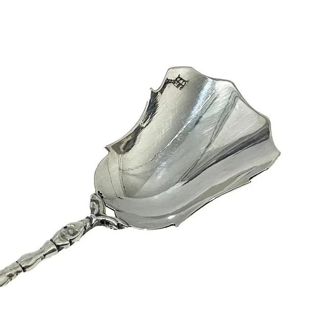 Dutch Silver with Agate Sugar Spoon by Jacob Van Der Ree, 1856 For Sale - Image 5 of 6