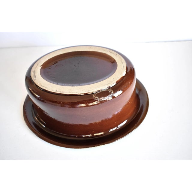 Ceramic Mid-Century Red Wing Pottery Casserole Baking Dish For Sale - Image 7 of 9