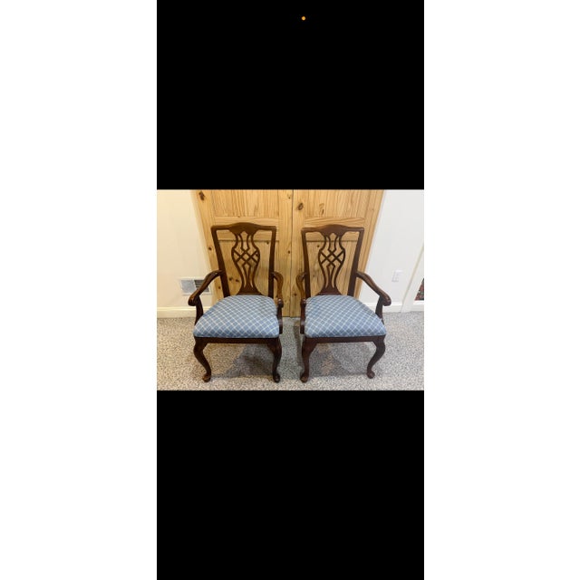 1990s Mahogany Dining Set (Chippendale by Drexel) For Sale In Boston - Image 6 of 9