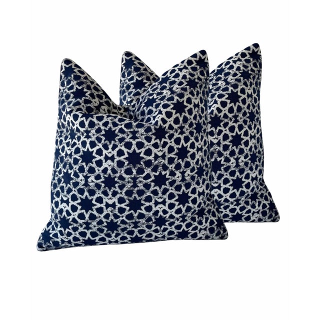 Perennial Outdoor Pillows - A Pair For Sale - Image 4 of 4