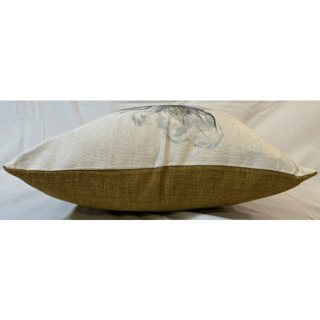 16" Square Decorative Toss Pillow Adorned With a Majestic Bumble Bee - Made in the U K For Sale - Image 11 of 12