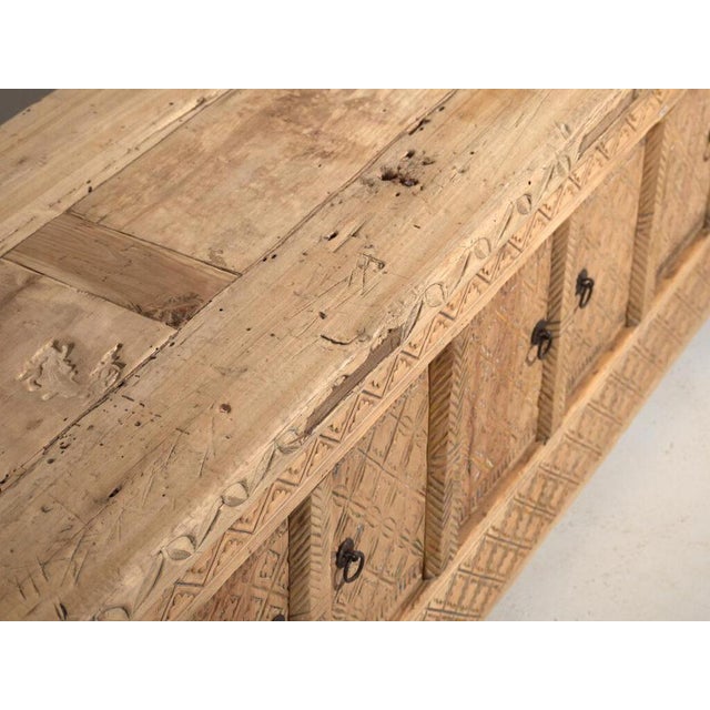 Antique Carved Pine Sideboard For Sale - Image 3 of 14
