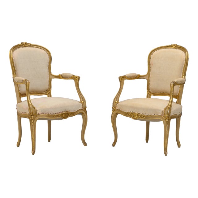 Set of Salon Chairs, 1890s For Sale