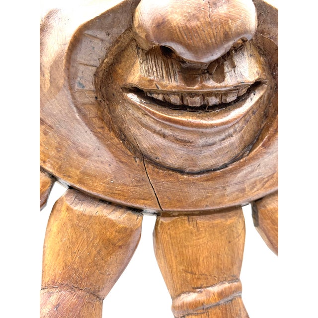 1950s Mid-Century Sun Face Wall Mask from Hermann Reichegger, South Tyrol, 1950s For Sale - Image 5 of 14