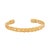 Cleopatra Twist Gold Cuff Bracelet For Sale - Image 9 of 9