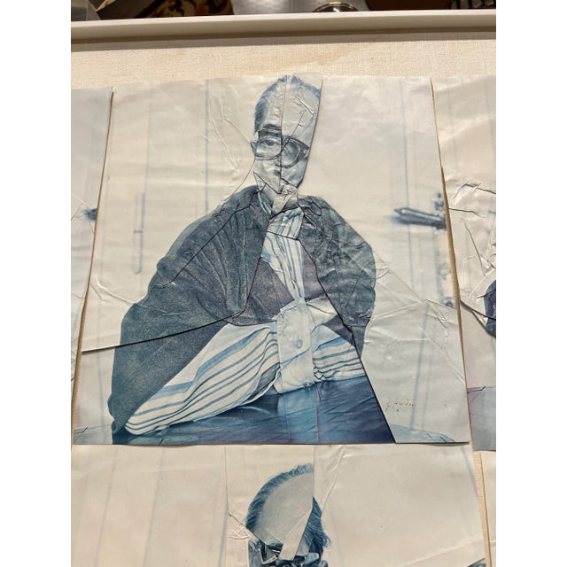 Abstract 1970s Jiri Kolar Origami Self Portrait For Sale - Image 3 of 12