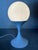 Vintage Tulip Table Lamp in Metal and Opaline For Sale - Image 3 of 10
