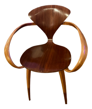 Mid 20th Century Plycraft "Pretzel" Bentwood Dining Chairs With Arms