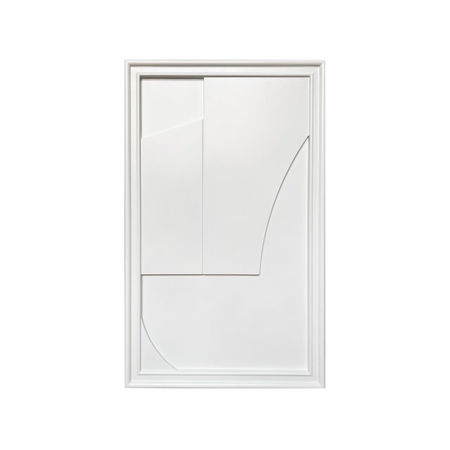 Likya Verge Wooden Wall Art in White by Likya Atelier For Sale - Image 9 of 9