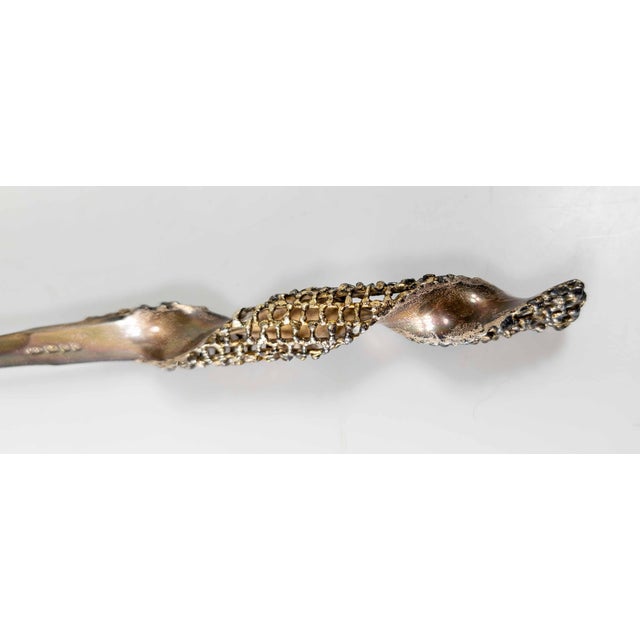 1970's Modernist Brutalist Sterling Silver Letter Opener by Stuart Devlin London For Sale - Image 11 of 12