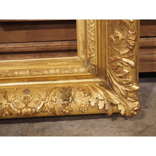 Large Antique Dutch Giltwood Barbizon Style Frame, Circa 1890 For Sale - Image 12 of 18