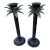 Palm Tree Candle Holders - a Pair For Sale