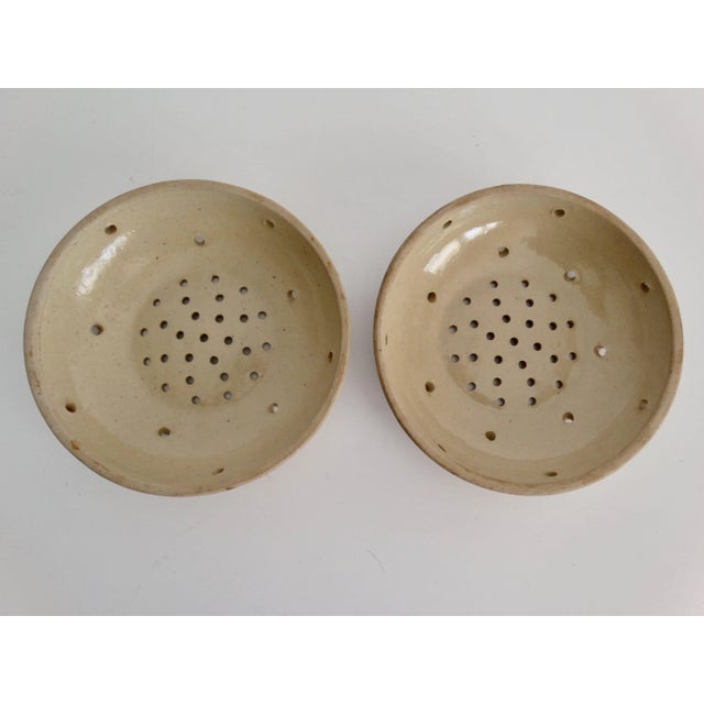 1920s 19th-Century French Cheese Mold Moule À Fromage, Pair For Sale - Image 5 of 7