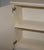 Minimalist Painted White Cupboard with Brass Knobs For Sale - Image 6 of 14
