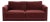 Wood Willow Berry Red with Mauve Piping Modular Performance Velvet Loveseat For Sale - Image 7 of 7