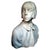 1:1 antique bust of a young girl in white carrara marble early 20th century antique polished white carrara marble bust. A...