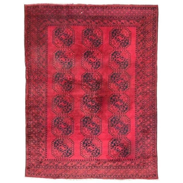 Large Ersari Afghan Rug, 1940s For Sale - Image 13 of 13