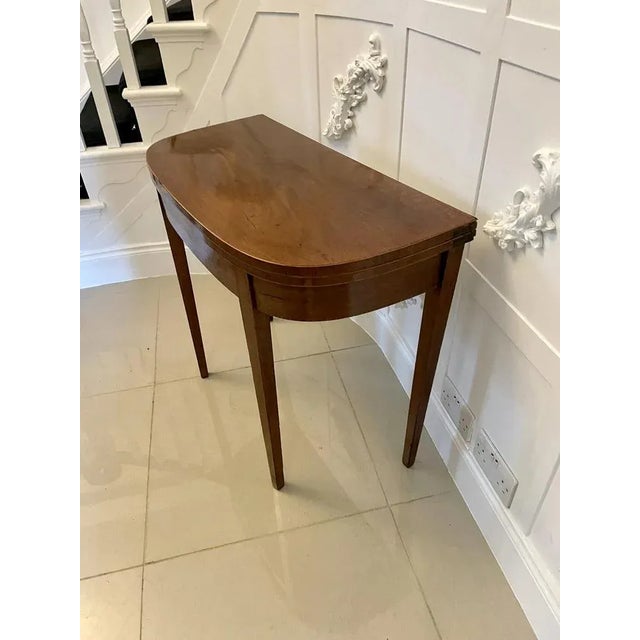 Antique Mahogany Card Table For Sale - Image 5 of 14