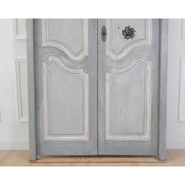 French 18th Century Painted Double-Sided Communication Door For Sale - Image 3 of 12