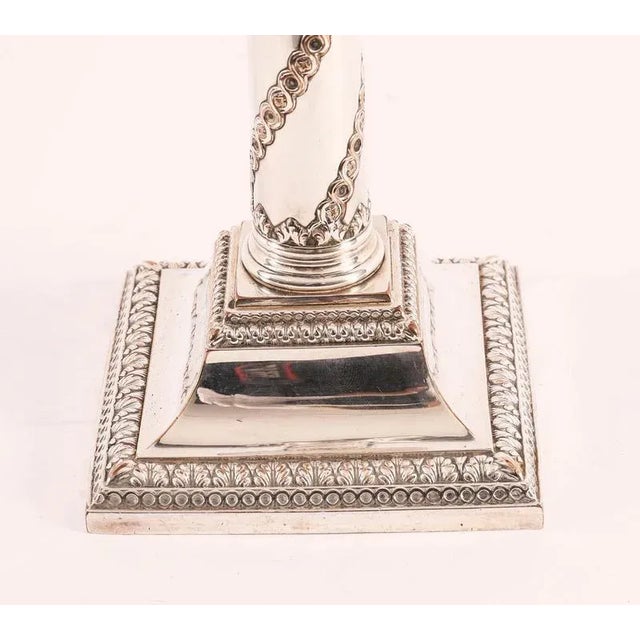 Antique Sheffield Silver Plated Candlesticks, 1700s, Set of 2 For Sale - Image 11 of 14