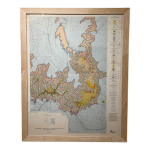 1967, Framed Vintage Preliminary Geologic Map of the Grand Canyon and Vicinity, Arizona