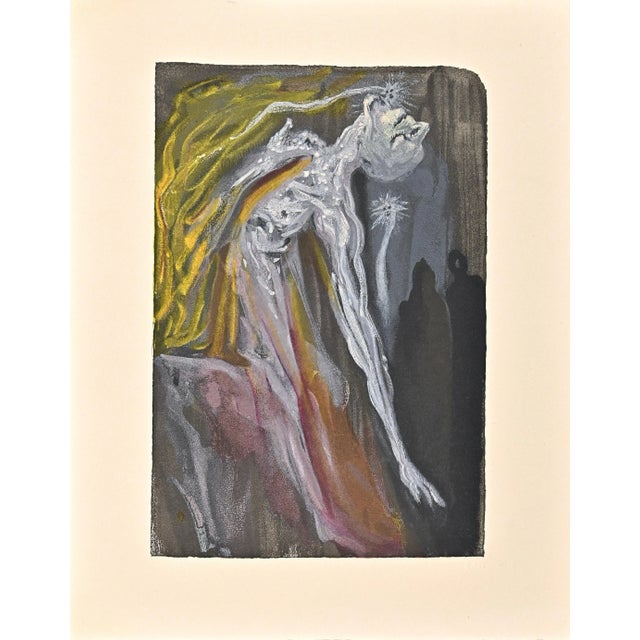 After Salvador Dalì, The Furies, Original Woodcut Print, 1963 For Sale