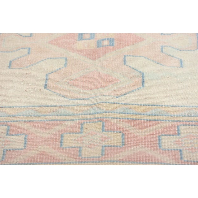 Late 20th Century Vintage Turkish Pink Oushak Rug - 02'08 X 04'04 For Sale - Image 5 of 9