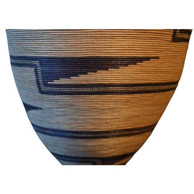 Igiseke Tutsi Basket with Lid on Stand, Rwanda / Burundi, Early 20th Century For Sale - Image 5 of 8