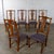 Navy Blue Late 20th Century Georgian Style Baker Dining Chairs W/Solid Splat & Turned Front Legs Set of 6 For Sale - Image 8 of 18