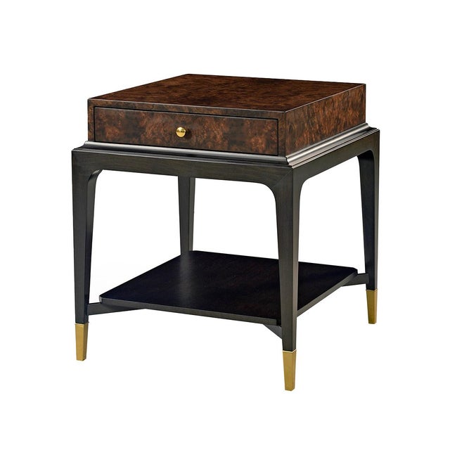 Art Deco Burl Walnut End Table For Sale In Greensboro - Image 6 of 11