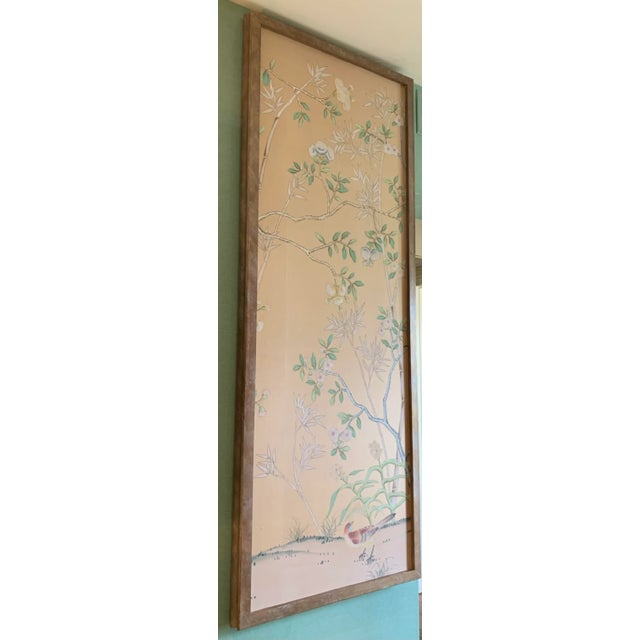 French Vintage Mid 20th Century French Wallpaper Wall Panel For Sale - Image 3 of 5