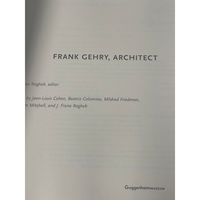Frank Gehry Architect Book by Guggenheim Museum Publication For Sale - Image 4 of 5