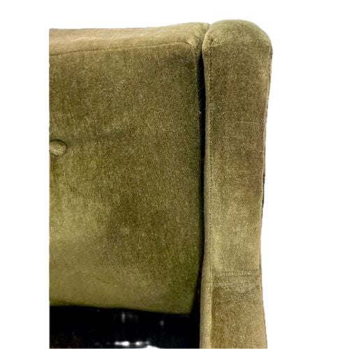 Vintage Mohair Velvet & Cowhide Loveseat For Sale In Atlanta - Image 6 of 9