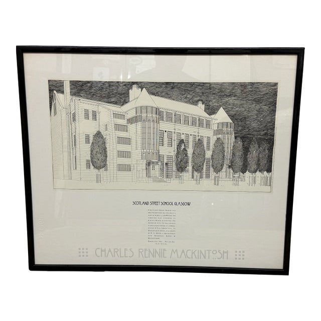Charles Rennie Mackintosh Glasgow School of Art Poster Print, Frame For Sale