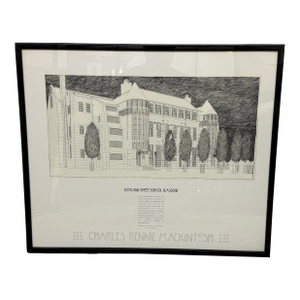 Charles Rennie Mackintosh Glasgow School of Art Poster Print, Frame