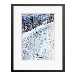Toni Frissell 'Skiers on the Piste' Archival Pigment Print Framed in Black For Sale