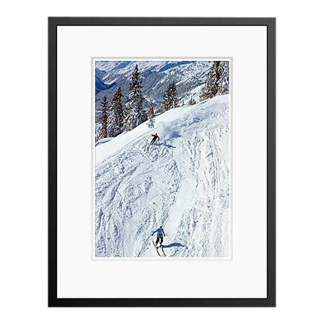 Toni Frissell 'Skiers on the Piste' Archival Pigment Print Framed in Black For Sale