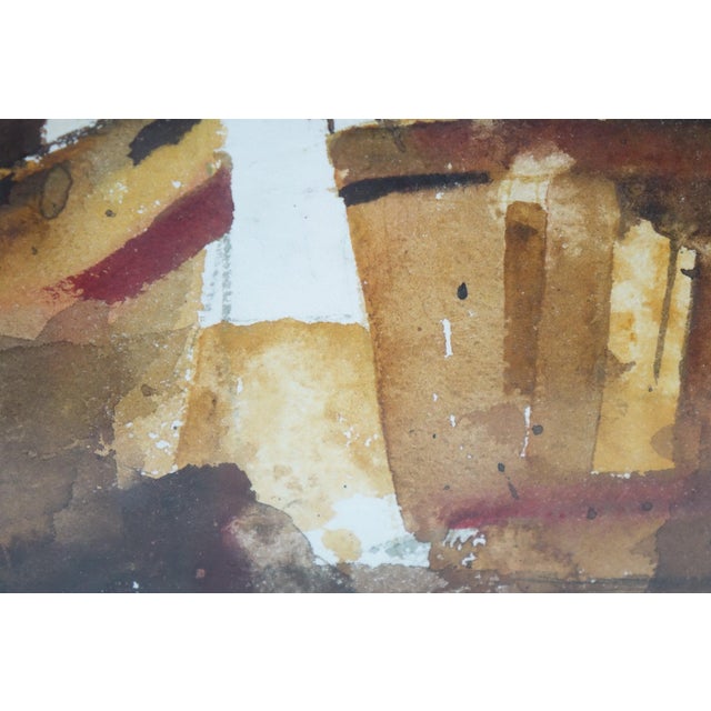 Impressionist Mid 20th Century Still Life – Baskets, Original Watercolor on Paper For Sale - Image 3 of 5